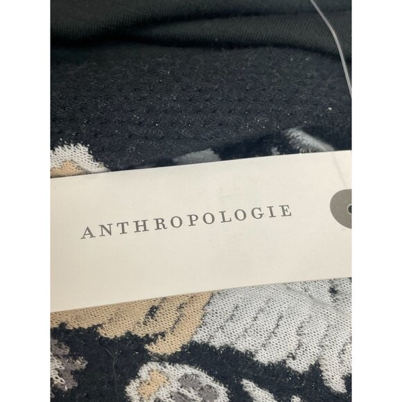NWT Anthropologie V-neck Girly Glam Black Motif Size 6 Women's Dress - Picture 4 of 7